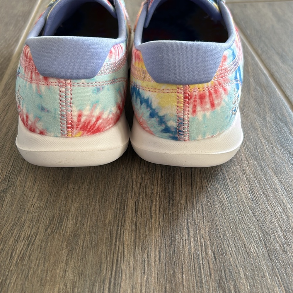 NEW Skechers Womens Go Walk Lite Tie Dye Boat Shoe - Picture 3 of 7